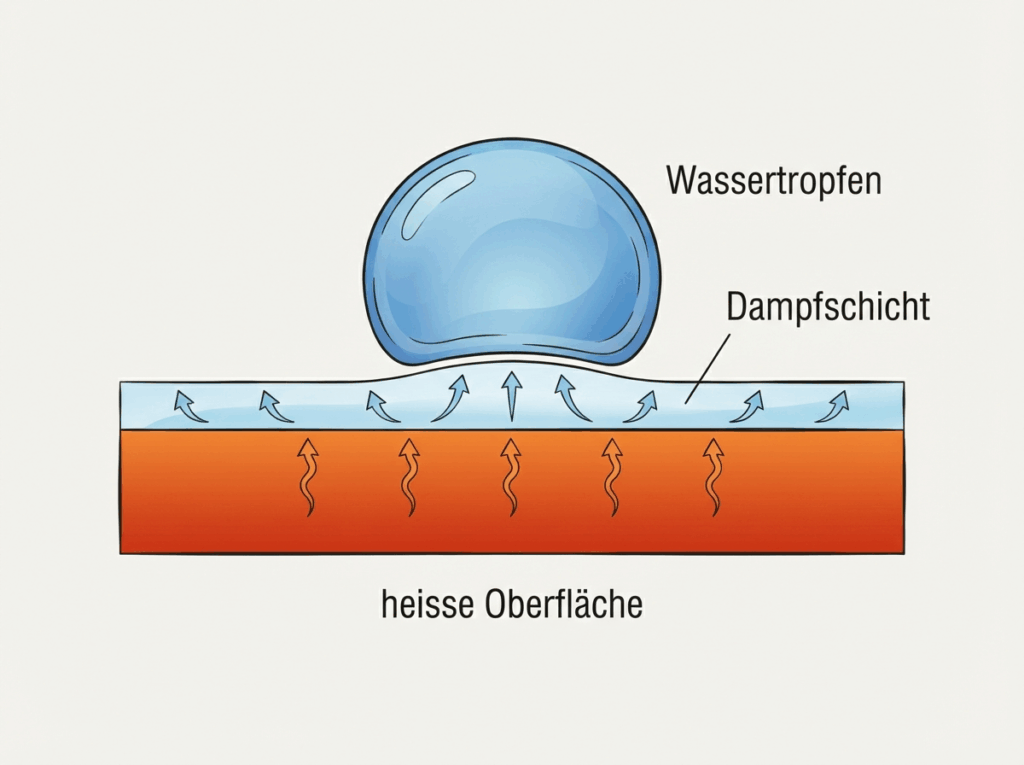 Grafik - Leidenfrost-Effekt